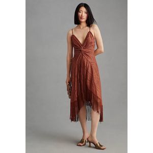 Anthropologie Bhanuni by Jyoti Crochet Fringe Dress